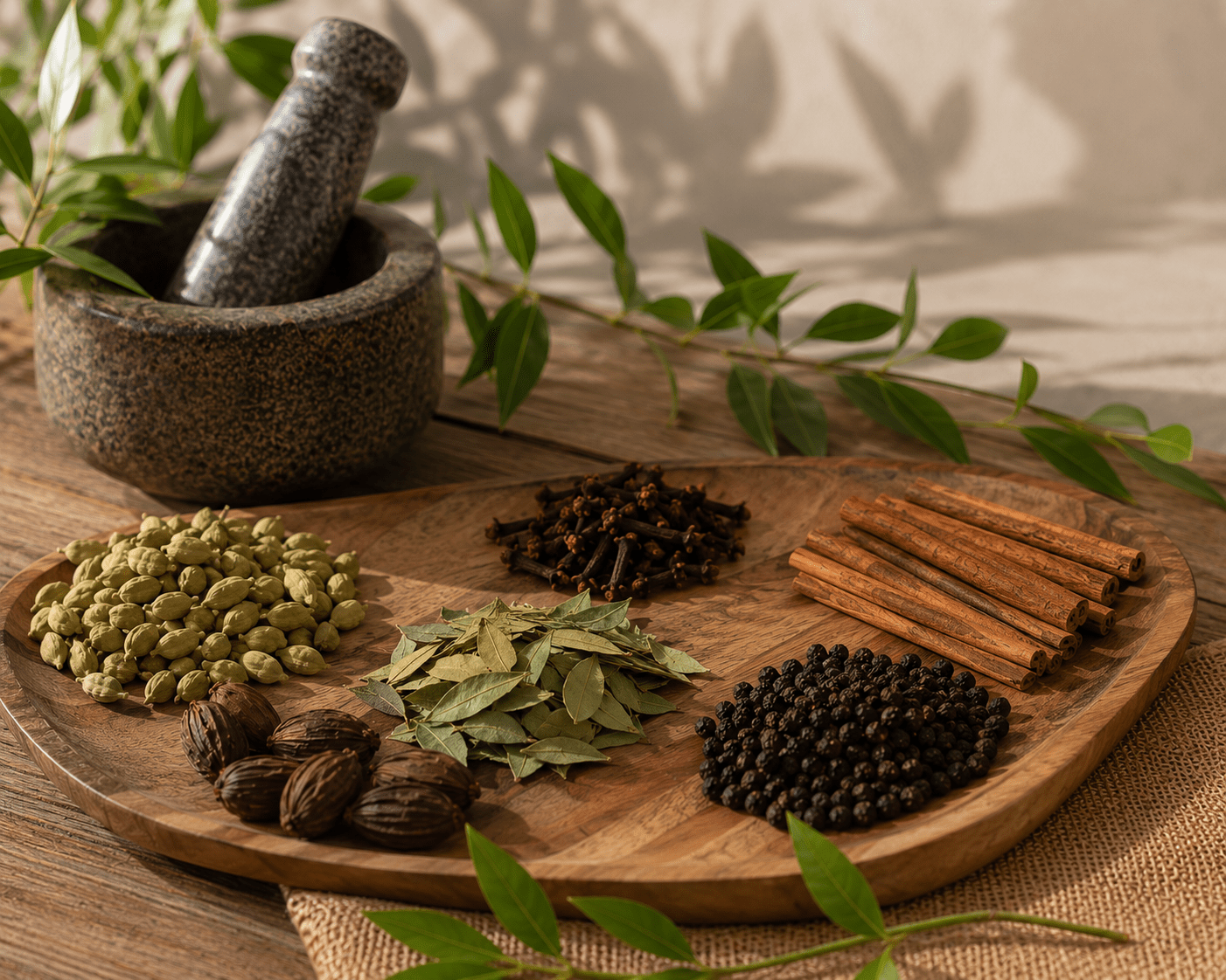 PAX Herbal spices and herbs arrangement